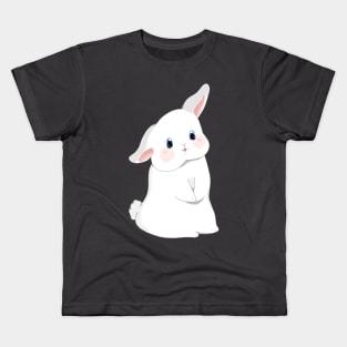 Claude d Bunny Standing for Snack | baby Fur Holland Lop Rabbit | Bunniesmee Kids T-Shirt